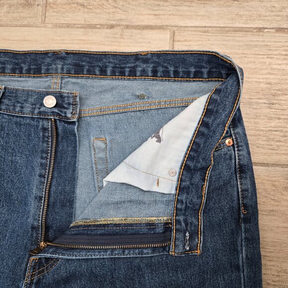 Levi's 550 Relaxed Tapered Jeans Men's Medium Wash Everyday Loose Work 38W 32L - Picture 5 of 8